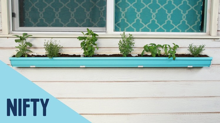 Rain Gutter Garden