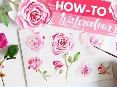 ROSE TUTORIAL | How To Paint with Watercolors
