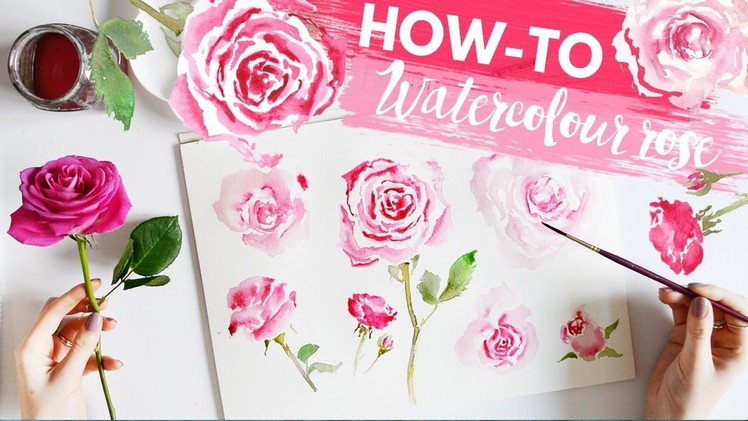 ROSE TUTORIAL | How To Paint with Watercolors