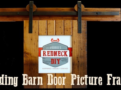 Sliding Barn Door Picture Frame