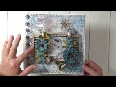 *Sold* Stamperia "Blue Star"  Mini Album By Cheryl's Paper Creations