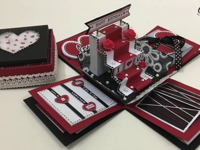 Staircase Explosion Box Card | DIY Explosion Box Gift Ideas | Handmade Gift Idea | Blackbands