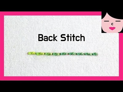 STITCH DICTIONARY  _ 백 스티치 프랑스자수기법 back stitch