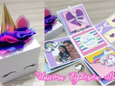 Unicorn Themed Explosion Box???? || Best Friend