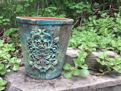 Vintage Patina Planter featuring [re]design with prima Moulds