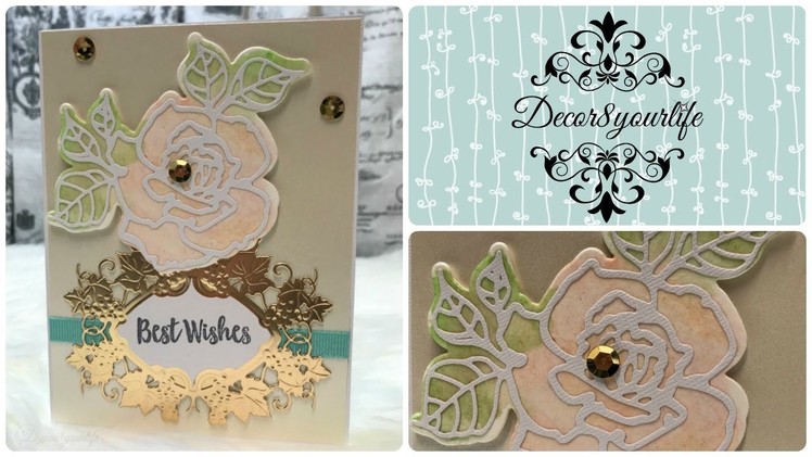 Wedding Card Tutorial | Easy WaterColor Wedding Card