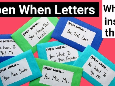 What is inside these "Open When Letters" | Part 2 | Friendship Day Gift Ideas |