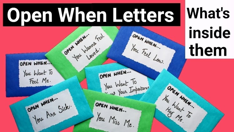 What is inside these "Open When Letters" | Part 2 | Friendship Day Gift Ideas |
