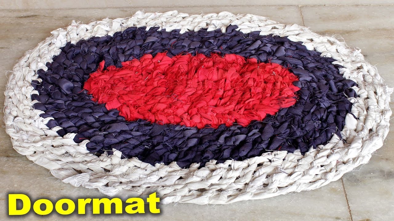 WOW !!! Easy and Fast Doormat Making at Home Using OLD Clothes || Handmade Doormat || DIY Craft