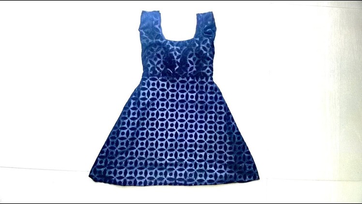 Baby frock cutting and stitching and zipper fixing full video