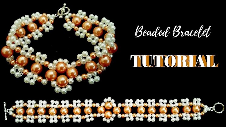 Bracelet making tutorial.  Beaded bracelet . How to make beads bracelet