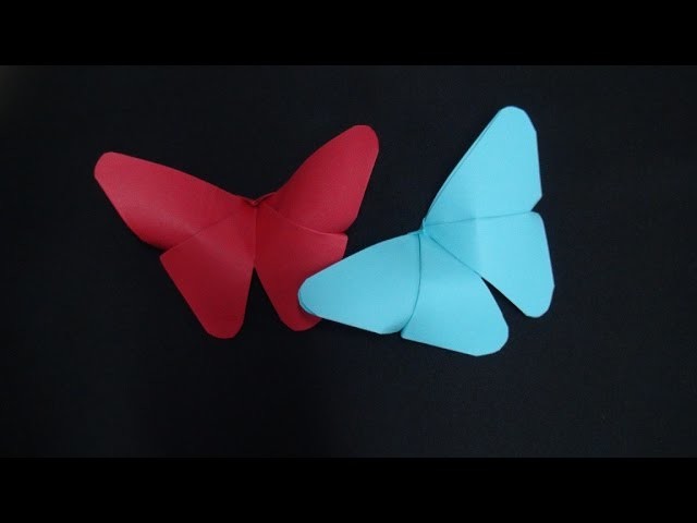 CONSTRUCTION PAPER BUTTERFLY - ORIGAMI