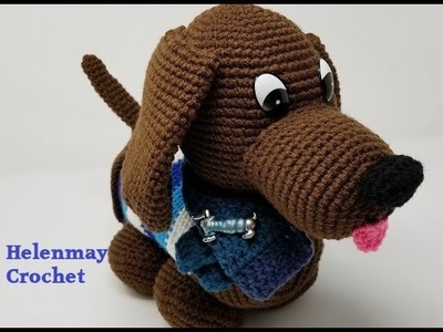 Crochet Cute Amigurumi Dachshund Dog Part 1 of 2 DIY Video Tutorial