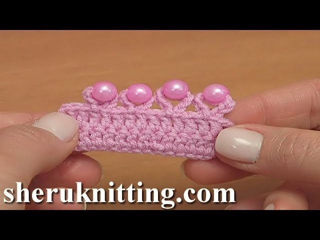 Crochet Picot with Bead Tutorial 42 Part 25 Of 26 Crochet with Beads