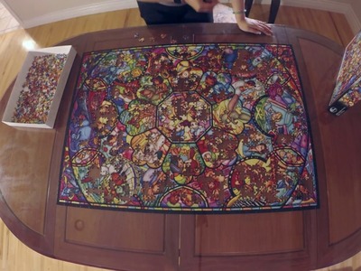 Disney Stained Glass Puzzle (2000 Pieces)