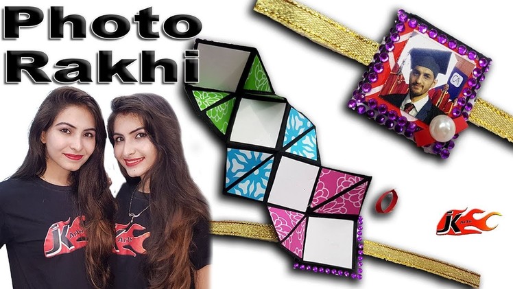 DIY Photo Rakhi for Raksha Bandhan 2018 -  How to make - JK Arts 1472