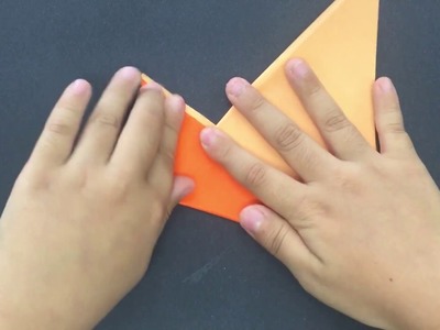 Easy origami ship for kids.색종이좁기 종이접기 배 접기. Yacht