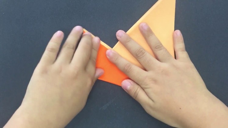 Easy origami ship for kids.색종이좁기 종이접기 배 접기. Yacht