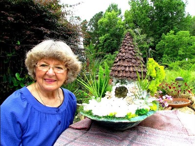 Fairy House with Portland Cement white marble chips   in Ga. U.S.A.