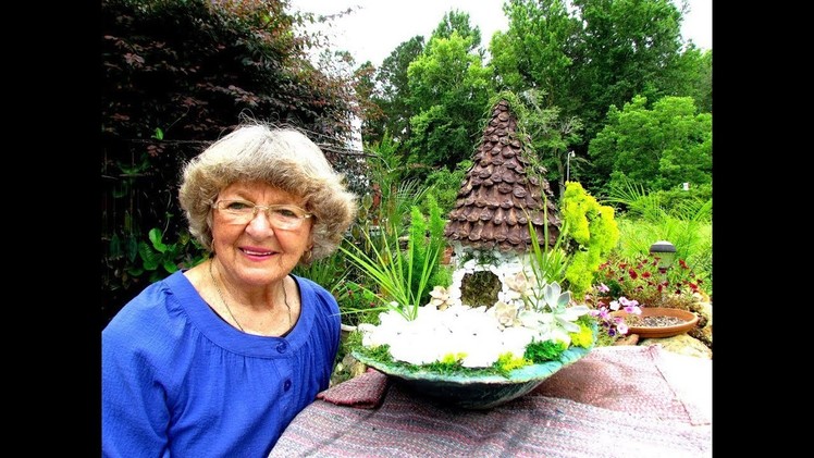 Fairy House with Portland Cement white marble chips   in Ga. U.S.A.