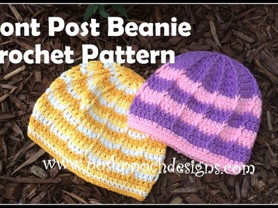 Front Post Beanie Crochet Pattern