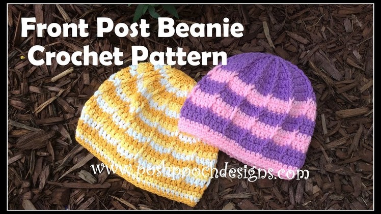 Front Post Beanie Crochet Pattern