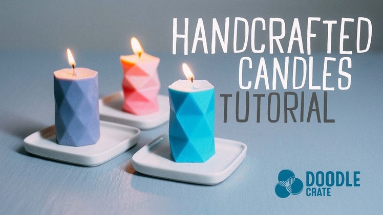 Geometric Candles Tutorial - Doodle Crate Project