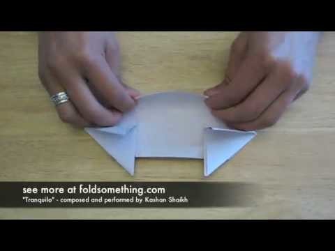 How to fold an origami paper tank