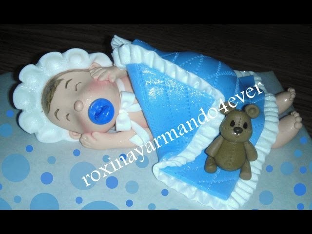 How to make a baby cake topper? made of gum paste by Roxana.