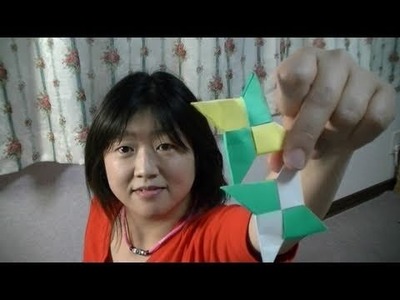 How to make a Ninja Star(Shuriken) from Origami paper
