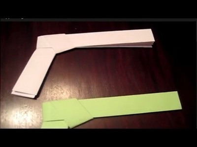 How To Make A Paper Pistol - a Gun - Origami