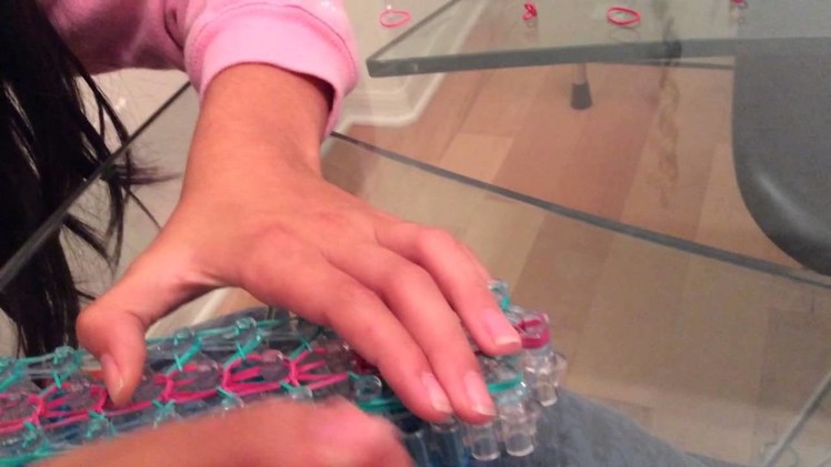 How to make a Trapped Lace Bracelet on the Rainbow Loom (Original Design)