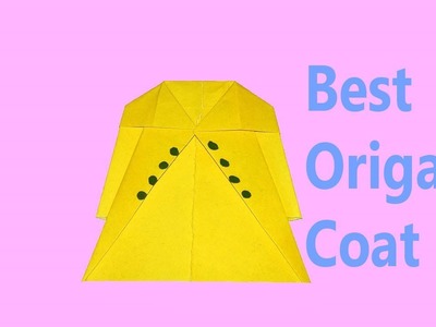 Origami How To Make Origami Color Coat From Paper Easy
