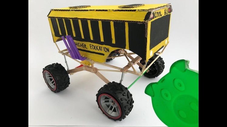 How to make RC huge school bus monster truck HIGHER EDUCATION - Abettor piggy Timosha