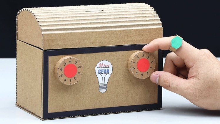 How to Make Safe Lock BOX with Secret Ring Key from Cardboard