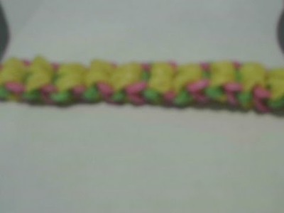 How to make the rainbow loom V-chain bracelet