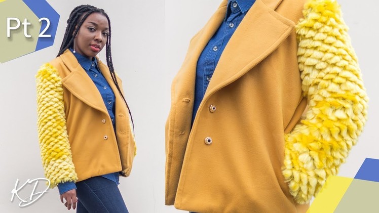 HOW TO: SEW A TEDDY COAT PT 2 | SLEEVES & LINING | KIM DAVE