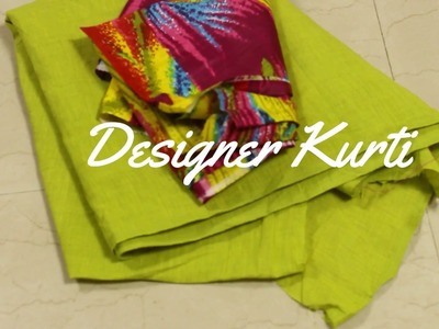 Kurti Kameez Suit Cutting & Stitching, How to make a designer kurti