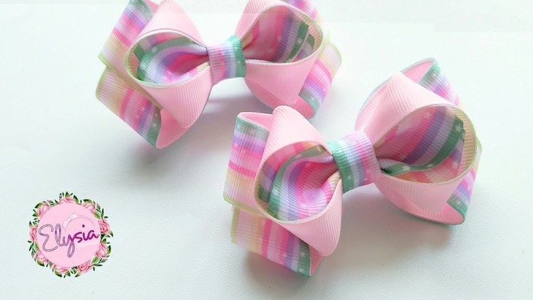 Laço Indria ???? Ribbon Bow Tutorial ???? DIY by Elysia Handmade