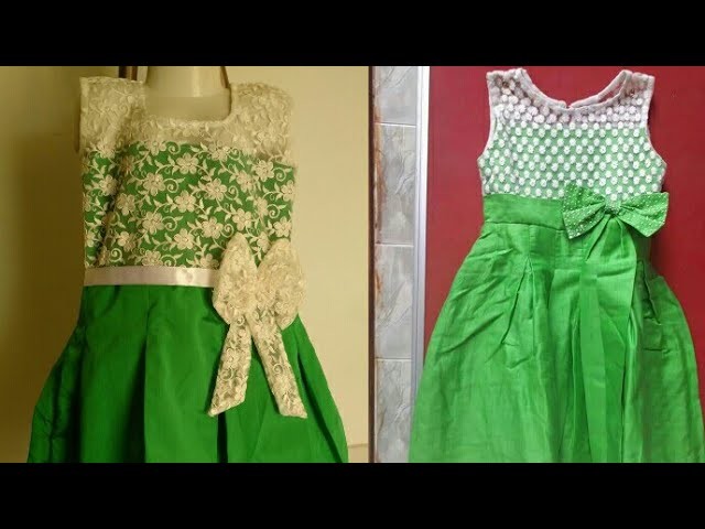 designer frock cutting and stitching