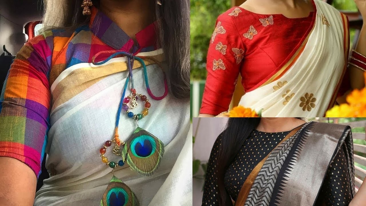 Latest Designer Blouse Designs for saree designer saree Blouse patterns and neck designs 2018