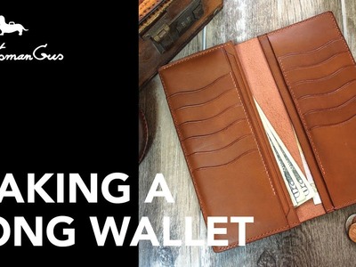 Making Leather Wallet : Long Wallet (Portrait) #LeatherAddict EP14