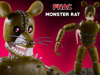 Monster Rat | Five Nights at Candy's 3 | Air Dry Clay Tutorial