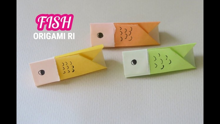 Origami fish 摺紙教學- 魚仔