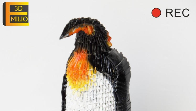 PENGUIN WITH SON PINGUINO pingüino ORIGAMI 3D
