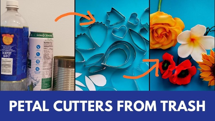 Petal Cutters From Trash for Flower making.Plumeria Flower.DIY Flower Cutters