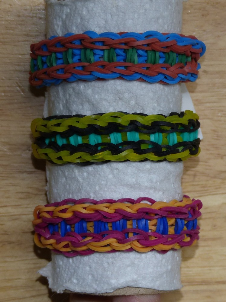 Rainbow Loom Bracelet - Original Design - "LOCOMOTION" (ref # 2o)