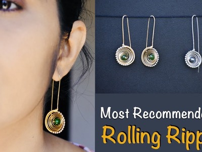 Rolling Ripples | Easy to Make Earring | How to make Earring | VHMJ