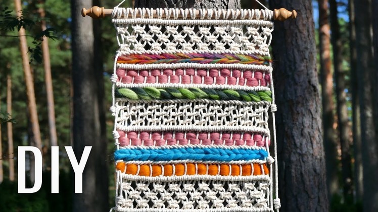 Soft Macramé Tapestry Woven Wall Hanging Tutorial