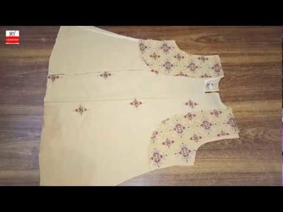 Summer koti frock kutting | cotton fabric frock making tutorial